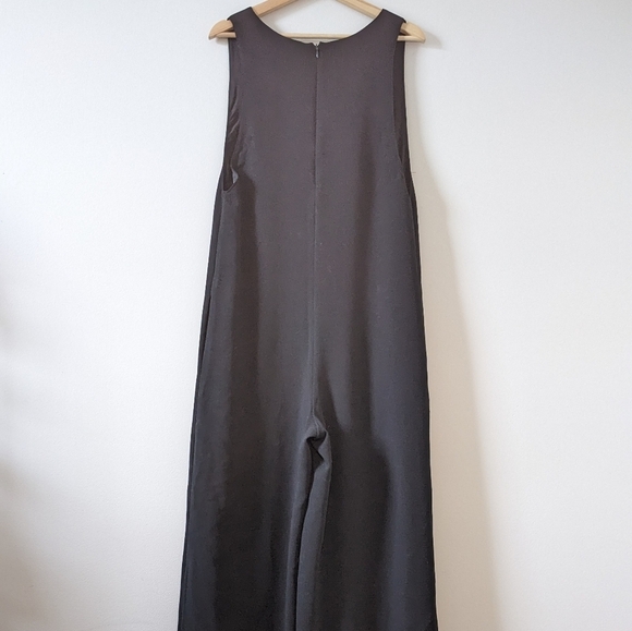 Opening Ceremony Talene Sleeveless Woven Jumpsuit Wide Leg Oversized Black Sze 4 - Picture 9 of 15